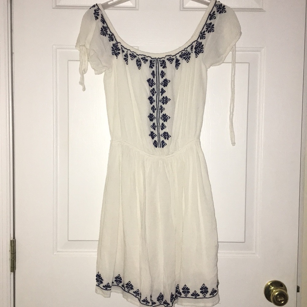 Hollister Embroidered Mini Dress